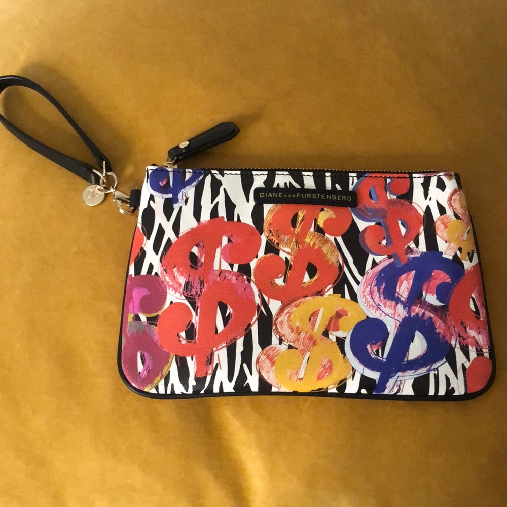 DVF x Andy Warhol wristlet